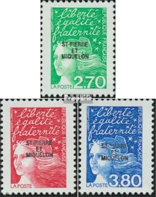 Produktbild von Briefmarken St. Pierre und Miquelon 1997 Mi 732-734 (kompl.Ausg.) postfrisch Marianne