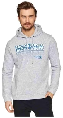 Image de Sweat à capuche Jack&Jones 12209303-GRIS pour Homme