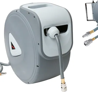 Produktbild von EINFEBEN Automatik Schlauchtrommel Kompressor-Zubehör Drucklufttrommel Druckluftschlauch 1/4" Schnellkupplung 30M 17 Bar max. Arbeitsdruck