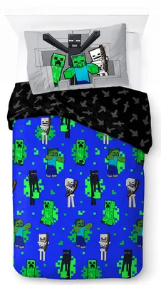 Immagine prodotto di Set di biancheria da letto per bambini Minecraft Fight Back