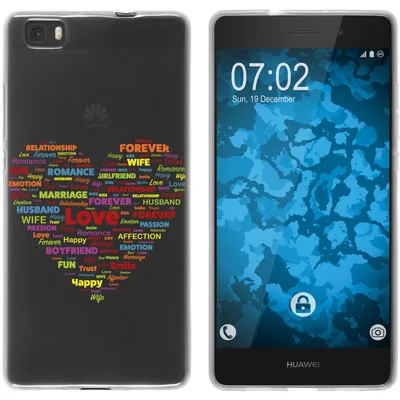Produktbild von PhoneNatic Case kompatibel mit Huawei P8 Lite 2015 (1.Gen.) Silikon-Hülle pride Herz M5