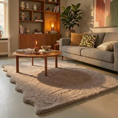 Produktbild von Volero - Hochflor Teppich - Comfy Supreme Wavy Taupe - 160x230 cm - Wohnzimmer, Schlafzimmer - Modern, Skandinavisch