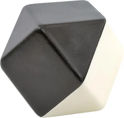 Produktbild von Bliteball Sportspiel, 12-eckiger Schaumstoffball, schwarz/weiß, Ø 23 cm, H 7,5 cm