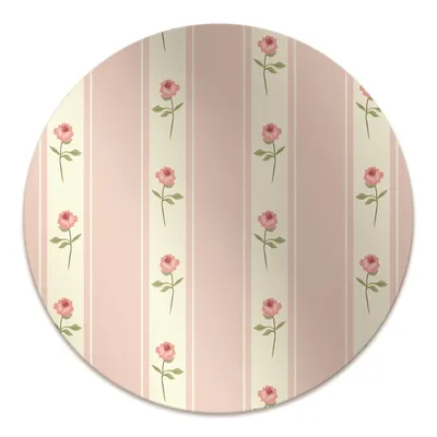 Produktbild von Rundmatte - Stuhlunterlage Bürostuhlunterlage - Rund Ø 100 cm - Bodenmatte - Fußmatte - Rosen