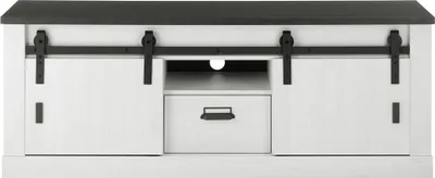 Produktbild von Lowboard SHELTON-61 in Pinie weiß Nb. mit anthrazit, B/H/T: ca. 162/61/43 cm