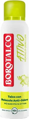Immagine prodotto di 1 flacone di spray antitraspirante Borotalco al cedro e lime, 150 ml