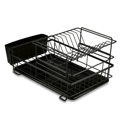 Produktbild von TADAR Metall Geschirrtrockner / Abtropfgestell mit Besteckkorb 43 x 29,5 cm