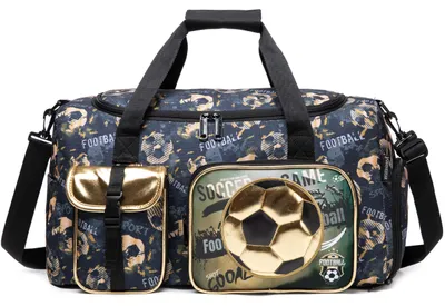 Kinder-Sporttas mit Schuhfach, Fußball, 50,8x28x20,8 cm