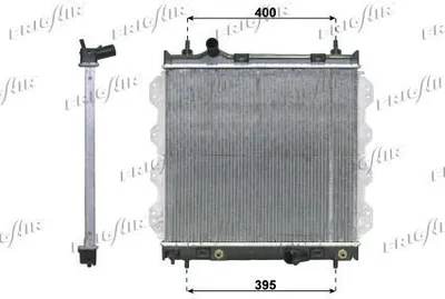 Produktbild von FRIGAIR 0118.3002 Kühler Wasserkühler Motorkühler für CHRYSLER PT CRUISER (PT)