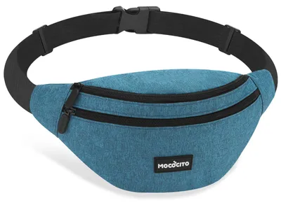 Imagen del producto de Riñonera impermeable, tipo bandolera, ajustable, para hombre y mujer