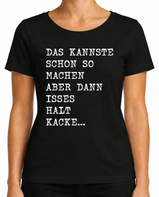 Immagine prodotto di Si può fare così ma è una schifezza divertente detto umorismo sfacciato T-shirt da donna, nera, XXL