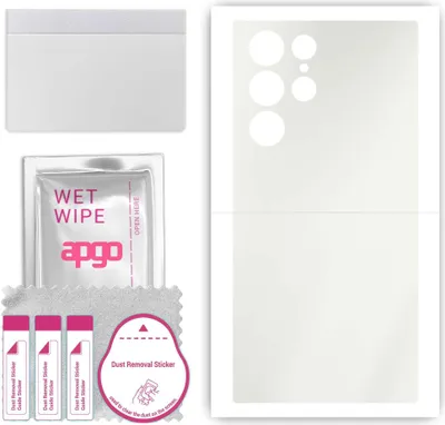 Produktbild von apgo Rückseite Schutzfolie, Matt, kompatibel mit Samsung Galaxy S23 Ultra, Hinten Hydrogel-Displayschutzfolie mit Positionierhilfe, kratzfest, einfache Montage
