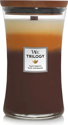 Immagine prodotto di WoodWick Candela profumata Trilogy Café Sweets grande - 18 cm / ø 10 cm