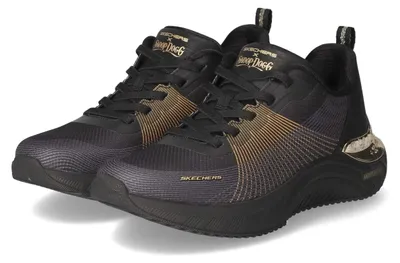 Obrázek produktu pro Tenisky Skechers Snoop Ace Cyber Walker pro dámy, barva černá a zlatá, materiál: síťovina, termoplast, zlaté detaily, velikost 40 EU