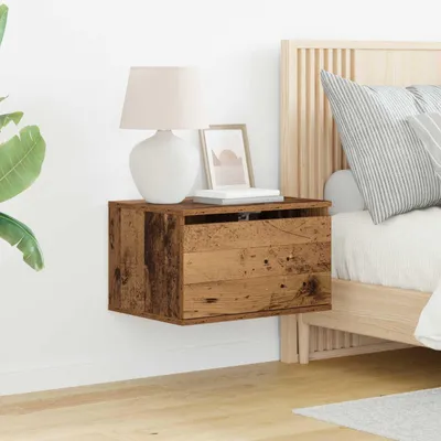 Productafbeelding van vidaXL Wandgemonteerde nachtkastjes, 2 stuks, gerecycled hout, 50 x 36 x 30 cm