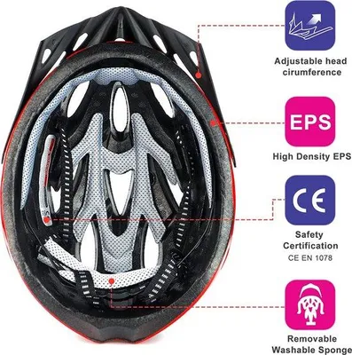 Produktbild von Schutzabsorberender Fahrradhelm für Erwachsene, herren- und damenhelm, mountainbike-helm mit extremen Sporten-Funktion