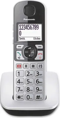 Obrázok produktu pre Panasonic KX-TGE510GS, DECT telefón, Bezdrôtový handset, Hlasitý odposluch, 150 položky, ID volajúceho, Čierna, Strieborná