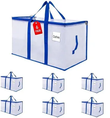 Produktbild von Kleiderbeutel Set 6tlg. 105L durchsichtig PP