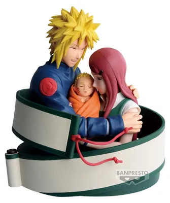Image de Naruto 72 Series PVC Statue Minato & Naruto & Kushina 13 cm