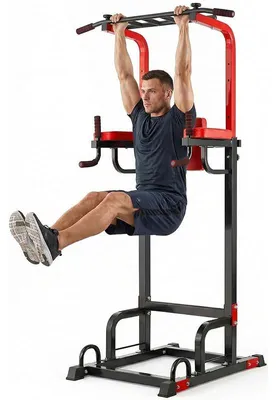 Immagine prodotto di Macchina per il fitness CS8713, altezza regolabile da 155 a 220 cm, portata 200 kg, nero/rosso