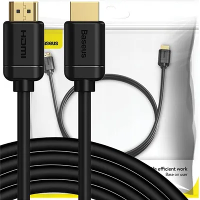 Immagine prodotto di Cavo Hdmi 2.0 Baseus, 4K 60Hz, 3D, Hdr, 18Gbps, 3M (Nero)