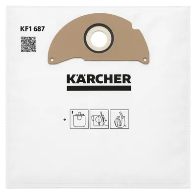 Produktbild von 4 Original Kärcher Vlies-Staubsaugerbeutel für SE 5.100 Filtertüten Staubbeutel
