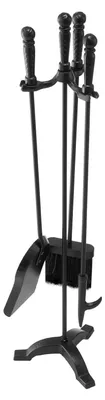 Produktbild von 4-teiliges Kaminwerkzeug Set mit Halter