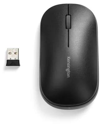 Produktbild von Kensington SureTrack Dual Wireless Mouse - Maus - optisch - 4 Tasten - kabellos - 2.4 GHz, Bluetooth 3.0, Bluetooth 5.0 LE - kabelloser Empfänger (USB) - Schwarz