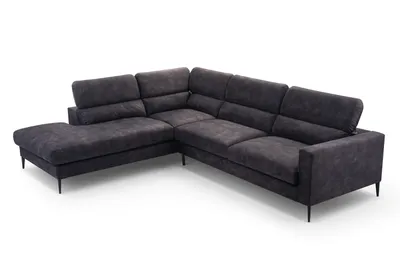 Produktbild von AX LIVING Sofa Dunkelgrau Jolandi Couch L Form Ecksofa 300 cm breit L