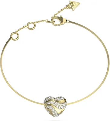 Produktbild von Damen Gold Guess Zirkonia Herz Armband