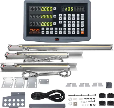 Obrázok produktu pre Digitálny displej VEVOR 400/450/950 mm lineárna stupnica 3-osový DRO displej