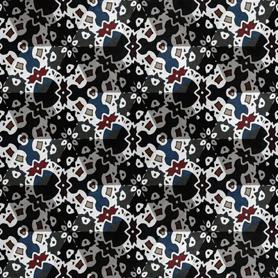 Immagine prodotto di Tessuto di velluto reale in poliestere per cucire - Motivo di decorazione geometrica 4