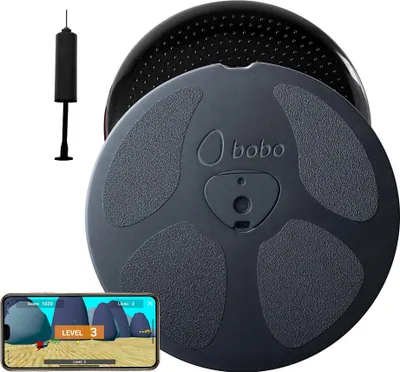 Produktbild von BoBo Balance-Board Home 2.0 mit Sensoren, interaktivem Training & Handy-Ständer, Ø 36 cm