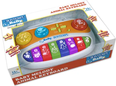 Produktbild von Bontempi Keyboard Spielzeug elektronisch Baby 8 Tasten Multicolor