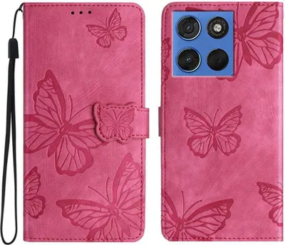 Produktbild von Motorola Edge 70 Hülle - Coverup Schmetterlinge Klapphülle - Pink