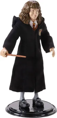 Produktbild von Noble Collection - Figurka Hermione Granger z różdżką Bendyfigs 19 cm Harry Potter