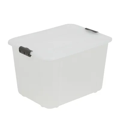 Image de BranQ Velur 30L boîte de rangement avec couvercle transparent