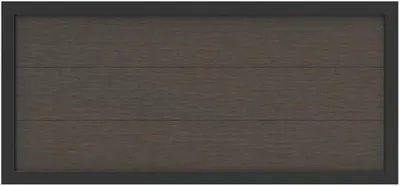 Imagen del producto de Valla de composite de madera y plástico (WPC), sistema de paneles, valla para jardín, valla de listones, pantalla contra el viento, elementos de valla - 180 x 90 cm - Marrón