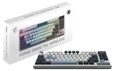 Image de MSI FORGE GK600 TKL W SKY Gaming Keyboard Wireless