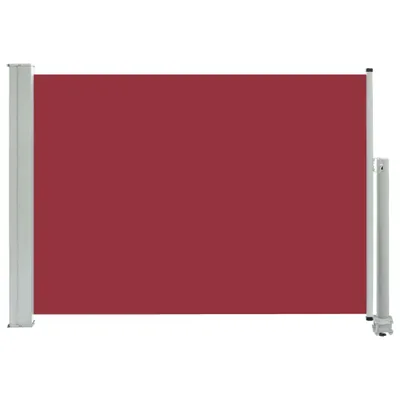 Obrázek produktu pro Zatahovací boční markýza / zástěna na terasu 80x300 cm červená