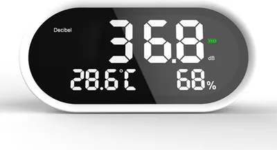 Obrázok produktu pre merač hladiny zvuku 3v1 vlhkomer teplota a vlhkosť, 30-130 dBA hluk, -10-50 °C teplota, 20%-85% vlhkosť