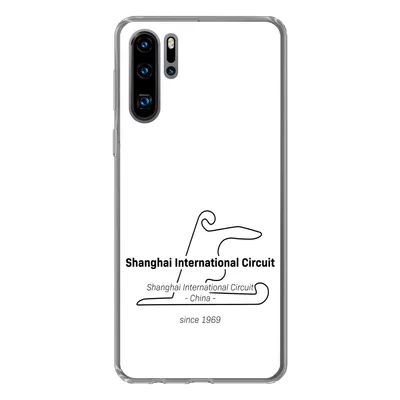 Produktbild von MuchoWow® Handyhülle Schutzhülle Hülle für Huawei P30 Pro Formel 1 - Shanghai - Rennstrecke Silikon Softcase Handy Hülle - Schutzdeckel