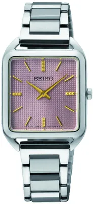Produktbild von Seiko SWR077P1 Damenuhr eckige Damenuhr 26mm 5ATM