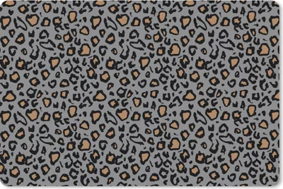 Produktbild von MuchoWow® Schreibtischunterlage Panther - Muster - Tiere 60x40 cm - XXL Mauspad - Großes Mauspad
