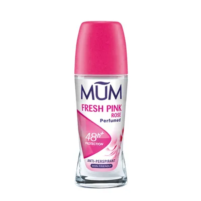 Image de MUM Déodorant à bille Fresh Pink Rose Antitranspirant Parfum Rose 50ml