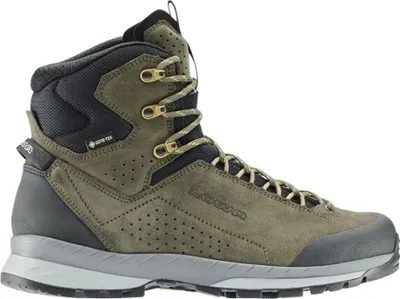 A single hiking boot shown from the side against a white background.