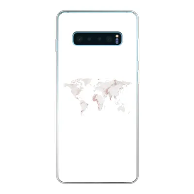 Produktbild von MuchoWow® Handyhülle Schutzhülle Hülle für Samsung Galaxy S10 Lite Weltkarte - Marmor - Karte Silikon Softcase Handy Hülle - Schutz