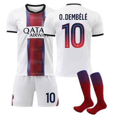 Produktbild von #10 O.DEMBELE Paris away game,26-27 football jersey for Kids and Adults SIZE:L