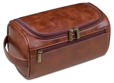 Zdjęcie produktu dla Omgoods - Elegancka toaletka skórzana z haczykiem do zawieszania, dla mężczyzn