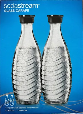 Productafbeelding van SodaStream glazen carafes, 0,6 liter, set van 2, artikelnummer 764997